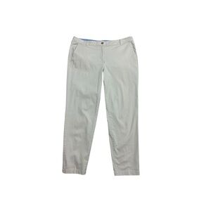 Talbots The Weekend Chino Pants Size 14 Beige Khaki Pockets Cotton Stretch